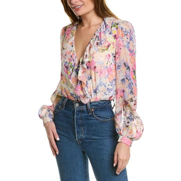 ✨ ROCOCO SAND Lelia Lurex Bodysuit NWT - Size M ✨ - Picture 1 of 9